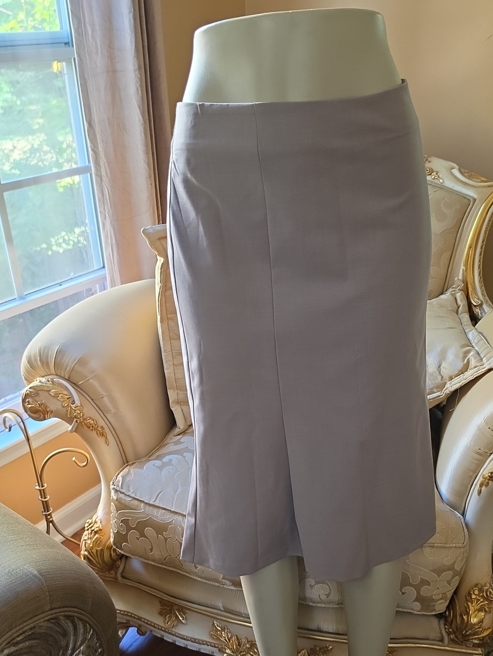 Talbots Mauve Midi A-Line Skirt